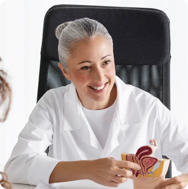 a lady wearing white polo shirt