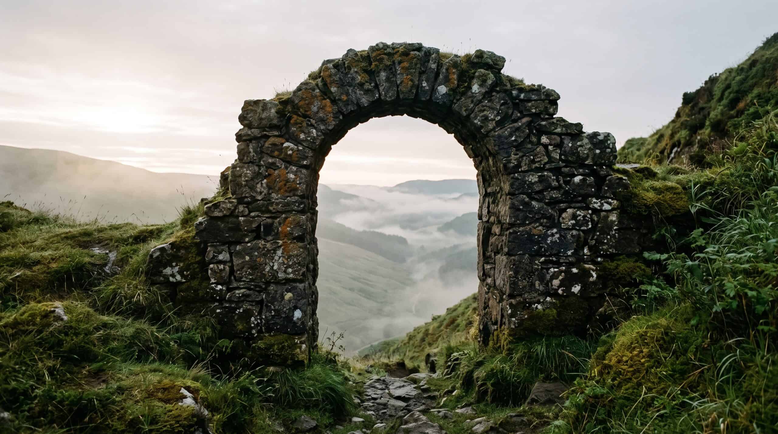 A mountain valley at dawn representing how the brain experiences time and emotional memory