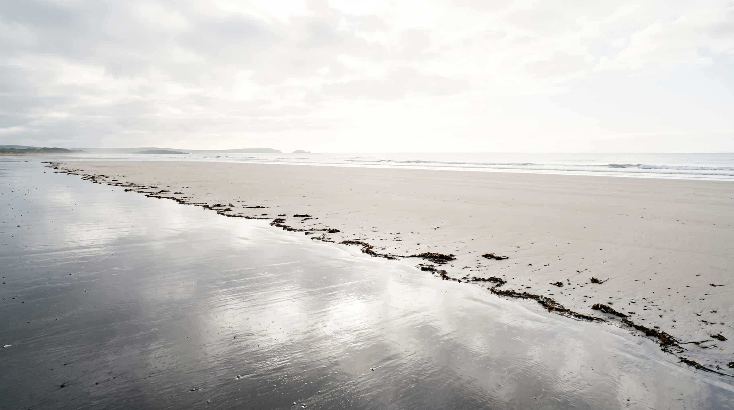 Tide line at dawn